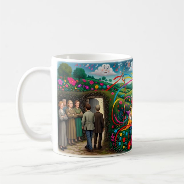 Café Caneca Caos e Alegria de Primavera no Mastro de Ma (Esquerda)