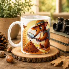 Café Caneca Caprichosa de Aardvark para Amantes de Anim