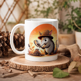 Café Caneca Caprichosa de Aardvark para Amantes de Anim