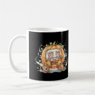 Café Caneca Carruagem de Abóbora Ratos Fofa