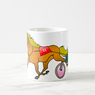Café Caneca Cavalo De Corrida E Carruagem