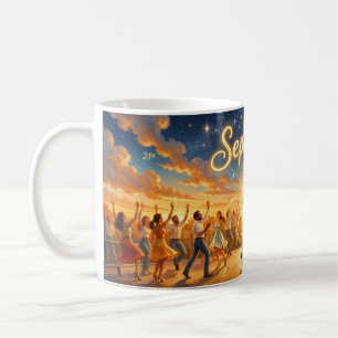 Café Caneca Celebração da Dança sob a Luz Estelar de Se