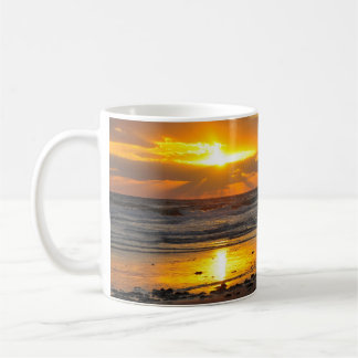 Café Caneca cénico do nascer do sol da praia de Florida
