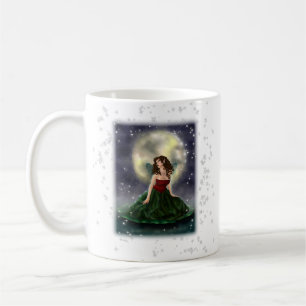 Café Caneca cerâmica de Fae da almofada de lírio