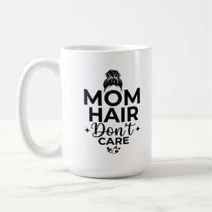Café Caneca Clássica 15 oz - Cabelo de Mãe Engraçado Nã