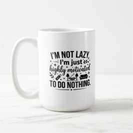 Café Caneca Clássica 15 oz Isolante de Motivação Pregui