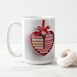 Café Caneca Clássica Amante de Livros Caixa de Presente