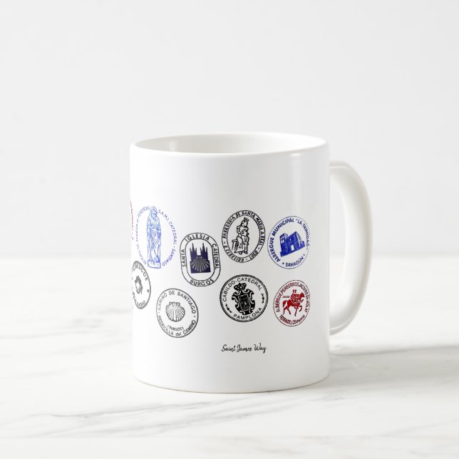 Café Caneca Clássica Caminho de Santiago (Frente Esquerda)