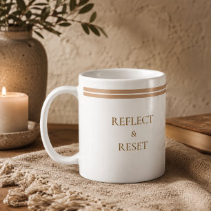 Café Caneca Clássica Citação de Reinicialização Neutra,