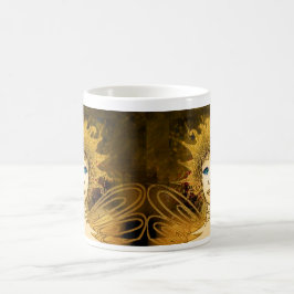 Café Caneca clássica com fada dourada do estilo de Déco