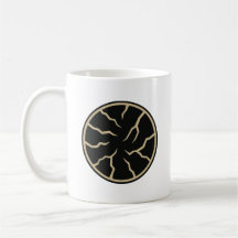 Caneca Clássica com Gráficos de Superfície Rachada