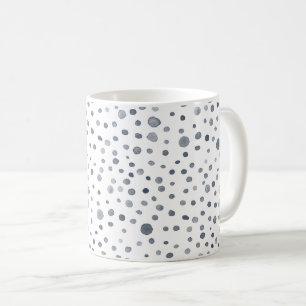 Café Caneca Clássica com Pontos de Aquarela Confete do