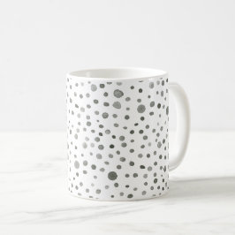 Café Caneca Clássica com Pontos de Aquarela de Confetes