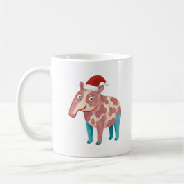 Café Caneca Clássica com Tapir Fofo de Chapéu de Papai