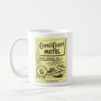 Café Caneca clássica da agenda de telefones do motel