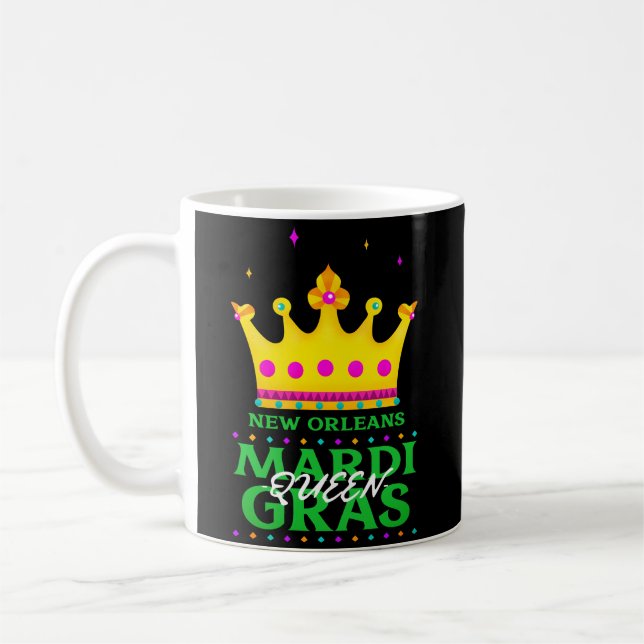 Café Caneca Clássica da Rainha do Mardi Gras de Nova Or (Esquerda)