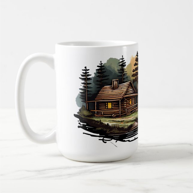 Café Caneca Clássica de 15 oz da Série Cabana (Esquerda)