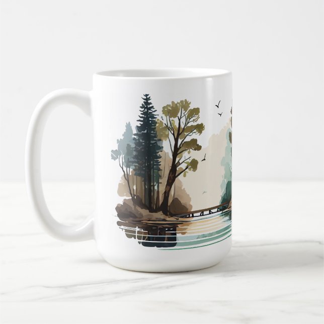 Café Caneca Clássica de 15 oz da Série Cabana (Esquerda)