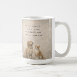 Café Caneca Clássica de 15 oz. Oração de Animais de Est