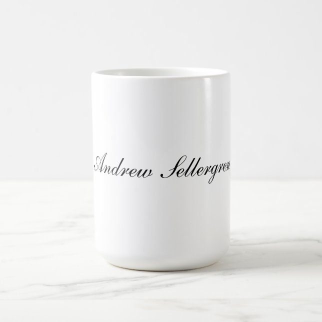 Café Caneca Clássica de 15oz com Nome Personalizado (Centro)