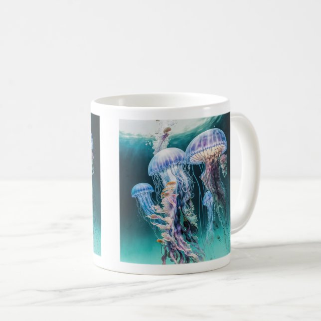 Café Caneca Clássica de Água-Viva, 11 oz (Frente Esquerda)