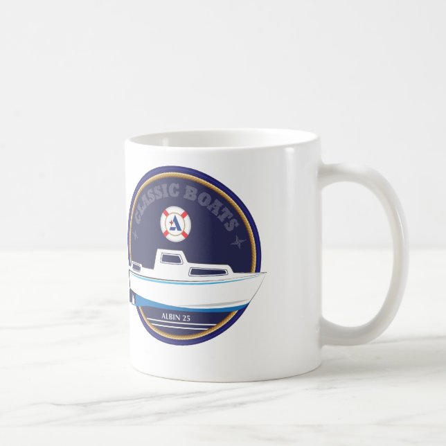 Café Caneca clássica de Albin 25 dos barcos (Direita)