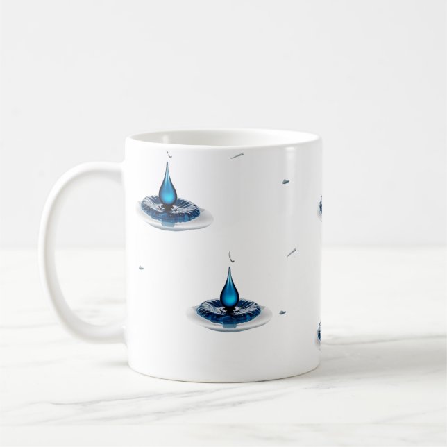 Café Caneca Clássica de Alta Impacto com Gota de Água A (Esquerda)