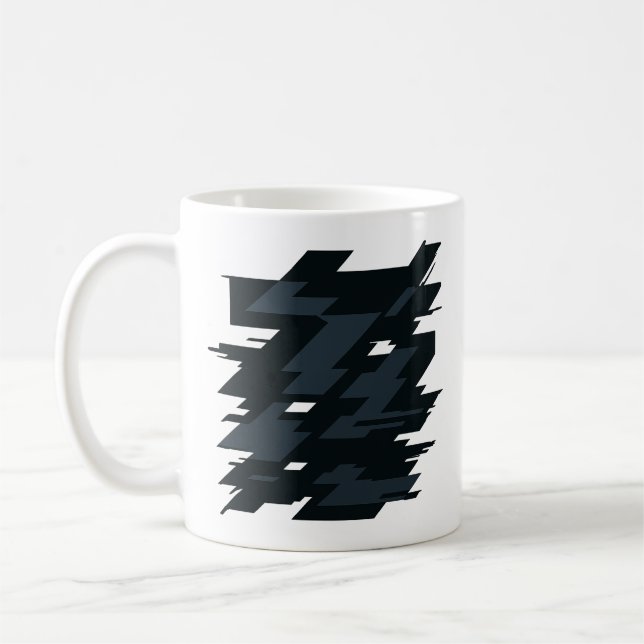 Café Caneca Clássica de Arte Glitch (Esquerda)