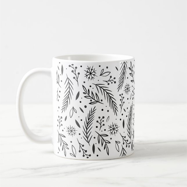 Café Caneca Clássica de Botânica de Inverno (Esquerda)