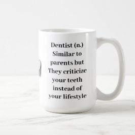 Café Caneca clássica de dentista