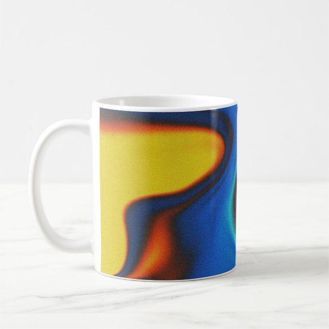 Café Caneca clássica de fluxo de fluido e de tinta vibr (Esquerda)