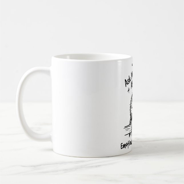 Café Caneca Clássica de Furão Engraçada e Excêntrica (Esquerda)