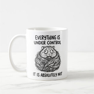 Café Caneca Clássica de Hamster Feral Divertida