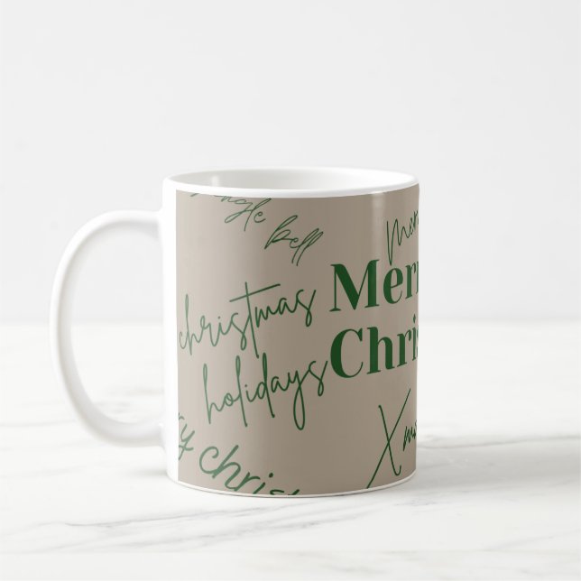 Café caneca clássica de natal (Esquerda)