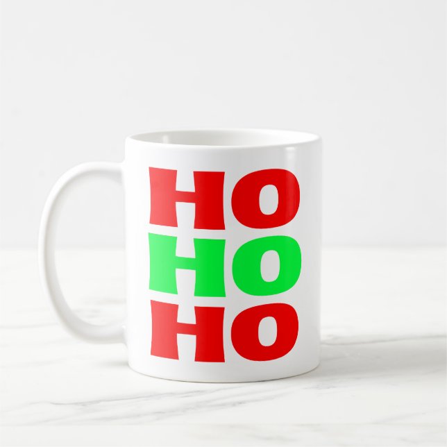 Café Caneca Clássica de Natal Ho Ho Ho (Esquerda)