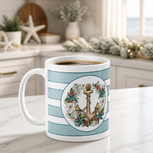 Café Caneca Clássica de Natal Náutico & Âncora