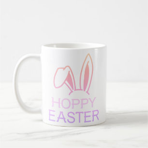 Café Caneca Clássica de Páscoa Pastel Lebre Saltitante