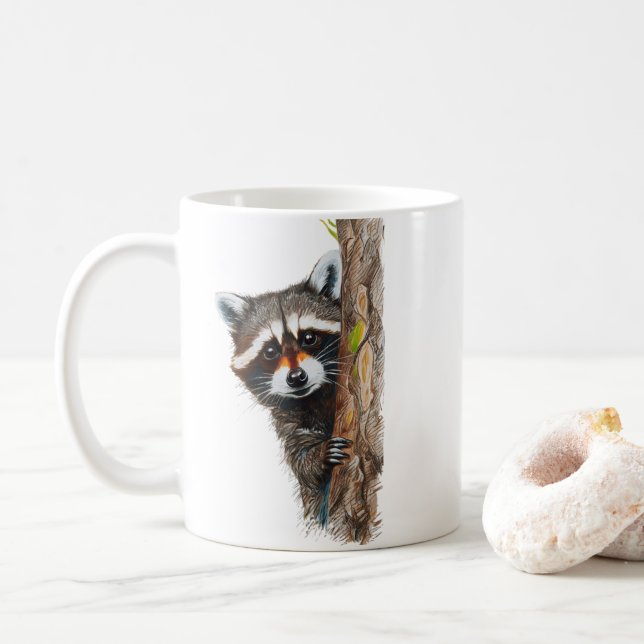 Café Caneca Clássica De Pequim De Árvore Raquicarda Cut (Com Donut)