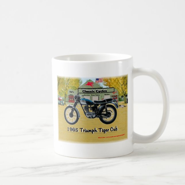 Café Caneca clássica de Triumph das motocicletas 1969 (Direita)