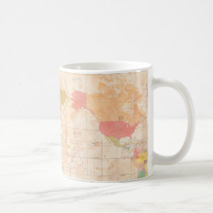 Café Caneca clássica do mapa do código de país