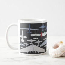 Caneca clássica dos aviões de Northrop