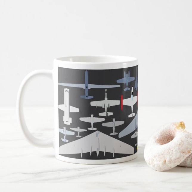 Café Caneca clássica dos aviões de Northrop (Com Donut)
