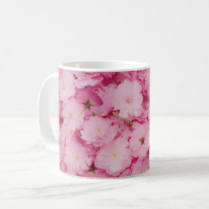 Café Caneca Clássica Flor de Cerejeira Rosa Floral Botâ