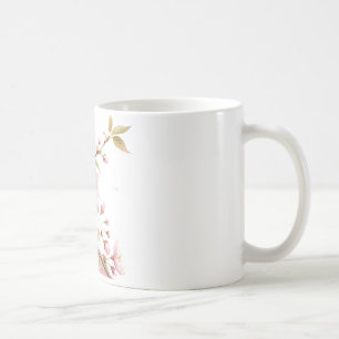 Café Caneca Clássica Floral de Cerejeira em Flor