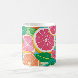 Café Caneca Clássica Jardim de Citrinos Vibrantes