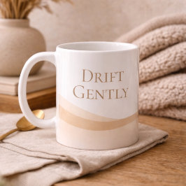 Café Caneca Clássica Linhas de Duna Neutras, 11 oz