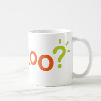 Café Caneca clássica - logotipo de Kwanzoo no branco