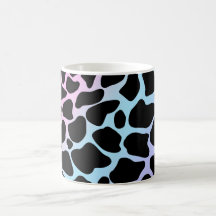 Caneca Clássica Multicolorida com Estampa de Vaca
