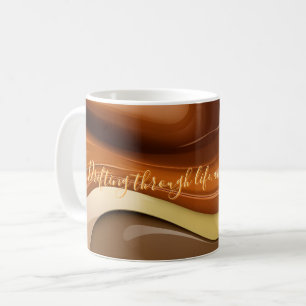 Café Caneca clássica no abstrato de na moda