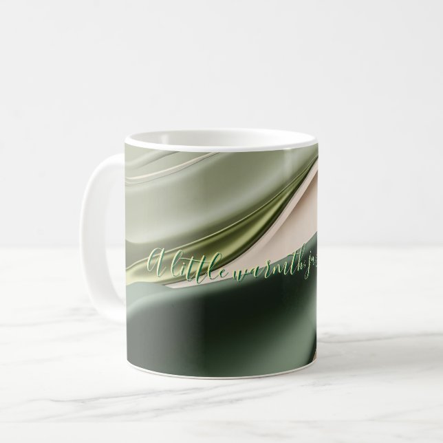 Café Caneca clássica no abstrato de na moda (Frente Esquerda)